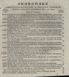 Dziennik Urzędowy Gubernii Lubelskiey (Skorowidz II kw. 1846)