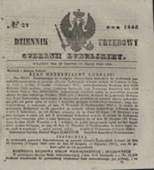 Dziennik Urzędowy Gubernii Lubelskiey 1846, Nr 28 (29 czerw./11 lip.)