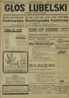 Głos Lubelski : pismo codzienne. R. 16, nr 182 (7 lipca 1929)