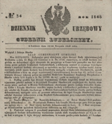 Dziennik Urzędowy Gubernii Lubelskiey 1846, Nr 34 (10/22 sierp.)