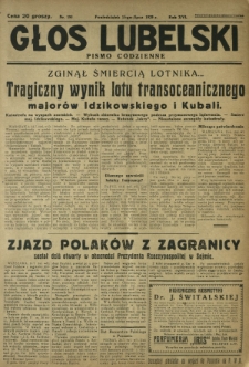Głos Lubelski : pismo codzienne. R. 16, nr 190 (15 lipca 1929)