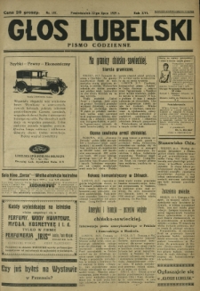 Głos Lubelski : pismo codzienne. R. 16, nr 197 (22 lipca 1929)