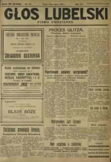 Głos Lubelski : pismo codzienne. R. 16, nr 199 (24 lipca 1929)