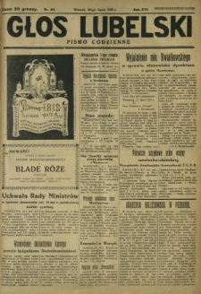 Głos Lubelski : pismo codzienne. R. 16, nr 205 (30 lipca 1929)