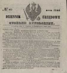 Dziennik Urzędowy Gubernii Lubelskiey 1846, Nr 40 (21 wrzes./3 paźdz.)
