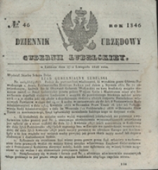 Dziennik Urzędowy Gubernii Lubelskiey 1846, Nr 46 (2/14 list.)