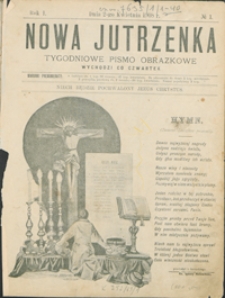 Nowa Jutrzenka : tygodniowe pismo obrazkowe R. 1, nr 1 (2 kwiec. 1908)