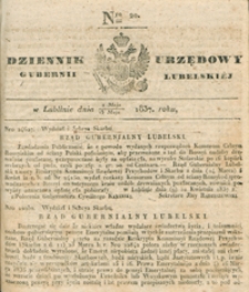 Dziennik Urzędowy Gubernii Lubelskiey 1837, Nr 20 (1/15 maj)