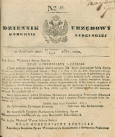 Dziennik Urzędowy Gubernii Lubelskiey 1837, Nr 27 (19 czerw./1 lip.)
