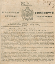 Dziennik Urzędowy Gubernii Lubelskiey 1837, Nr 30 (13/22 lip.)