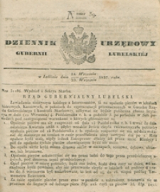 Dziennik Urzędowy Gubernii Lubelskiey 1837, Nr 39 (14/23 wrzes.)