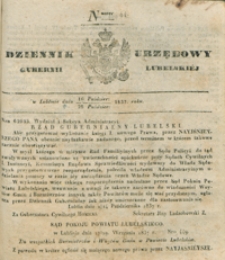 Dziennik Urzędowy Gubernii Lubelskiey 1837, Nr 44 (16/28 paźdz.)