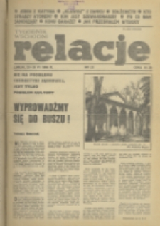 Relacje : tygodnik wschodni. 1989, nr 23 (22-28 czerwiec)