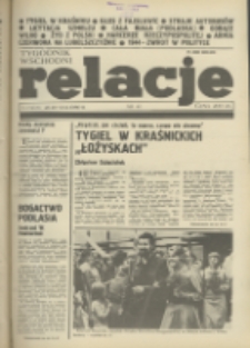 Relacje : tygodnik wschodni. 1989, nr 41 (26 październik-1 listopad)