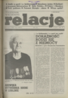 Relacje : tygodnik wschodni. 1989, nr 43 (9-15 listopad)