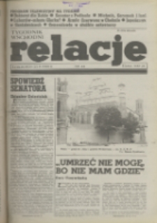 Relacje : tygodnik wschodni. 1989, nr 44 ( 16-22 listopad)