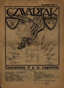 Czwartak : czasopismo 4 p.p. Legionów / [red. odpow. Tadeusz Dalewski]. R. 1, nr 3 (październik/listopad 1920)