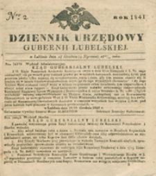 Dziennik Urzędowy Gubernii Lubelskiey 1840/1841, Nr 2 (28 grudz./9 stycz.)