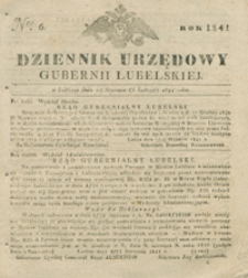 Dziennik Urzędowy Gubernii Lubelskiey 1841, Nr 6 (25 stycz./6 luty)