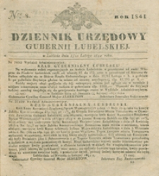 Dziennik Urzędowy Gubernii Lubelskiey 1841, Nr 8 (8/20 luty)