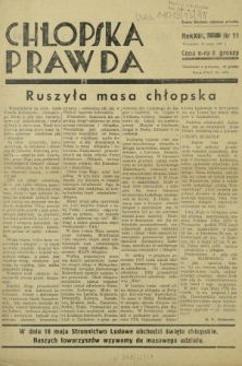 Chłopska Prawda. R. 13, nr 11 (16 maja 1937)
