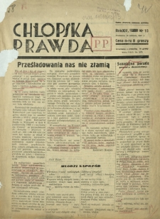 Chłopska Prawda. R. 13, nr 13 (15 czerwca 1937)