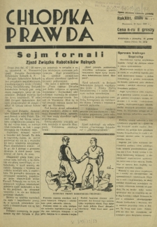 Chłopska Prawda. R. 13, nr 14 (15 lipca 1937)
