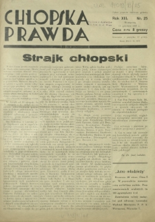 Chłopska Prawda. R. 13, nr 25 (15 grudnia 1937)