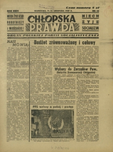 Chłopska Prawda : organ Polskiej Partii Socjalistycznej. R. 23, nr 36 (9-16 listopada 1947)
