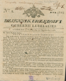 Dziennik Urzędowy Gubernii Lubelskiey 1841/1842, Nr 2 (27 grudz./8 stycz.)