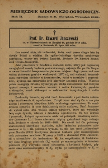 Miesięcznik Sadowniczo-Ogrodniczy : organ Sekcji Ogrodniczej Galicyjskiego Towarz. Gospodarskiego pod red. Antoniego Wróblewskiego. R. 2, z. 8-9 (sierpień-wrzesień 1918)