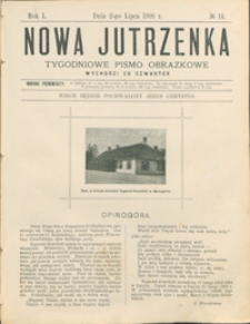 Nowa Jutrzenka : tygodniowe pismo obrazkowe R. 1, nr 14 (2 lip. 1908)