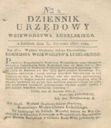 Dziennik Urzędowy Województwa Lubelskiego 1827, Nr 5 (31 stycz.)
