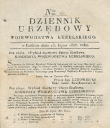 Dziennik Urzędowy Województwa Lubelskiego 1827, Nr 29 (18 lip.)