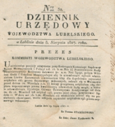 Dziennik Urzędowy Województwa Lubelskiego 1827, Nr 32 (8 sierp.)