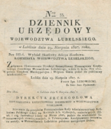 Dziennik Urzędowy Województwa Lubelskiego 1827, Nr 35 (29 sierp.)