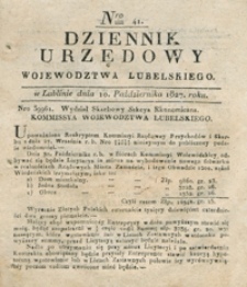 Dziennik Urzędowy Województwa Lubelskiego 1827, Nr 41 (10 paźdz.)