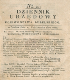 Dziennik Urzędowy Województwa Lubelskiego 1827, Nr 42 (17 paźdz.)