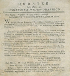 Dziennik Urzędowy Województwa Lubelskiego 1827, dod. do Nr 43 [24 paźdz.]