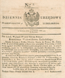 Dziennik Urzędowy Województwa Lubelskiego 1836, Nr 3 (8/20 stycz.)