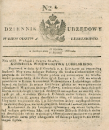 Dziennik Urzędowy Województwa Lubelskiego 1836, Nr 4 (15/27 stycz.)