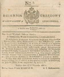 Dziennik Urzędowy Województwa Lubelskiego 1836, Nr 5 (22 stycz./3 luty)