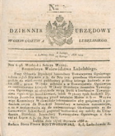 Dziennik Urzędowy Województwa Lubelskiego 1836, Nr 7 (5 /17 luty)