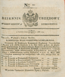 Dziennik Urzędowy Województwa Lubelskiego 1836, Nr 11 (4/16 marz.)