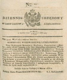 Dziennik Urzędowy Województwa Lubelskiego 1836, Nr 14 (25 marz./6 kwiec.)