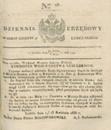 Dziennik Urzędowy Województwa Lubelskiego 1836, Nr 18 (21 kwiec./3 maj)