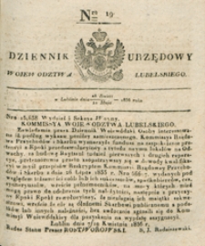 Dziennik Urzędowy Województwa Lubelskiego 1836, Nr 19 (28 kwiec./10 maj)