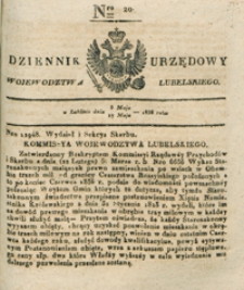 Dziennik Urzędowy Województwa Lubelskiego 1836, Nr 20 (5/17 maj)