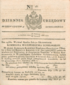 Dziennik Urzędowy Województwa Lubelskiego 1836, Nr 26 (16/28 czerw.)