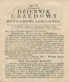 Dziennik Urzędowy Województwa Lubelskiego 1825, Nr 32 (10 sierp.)